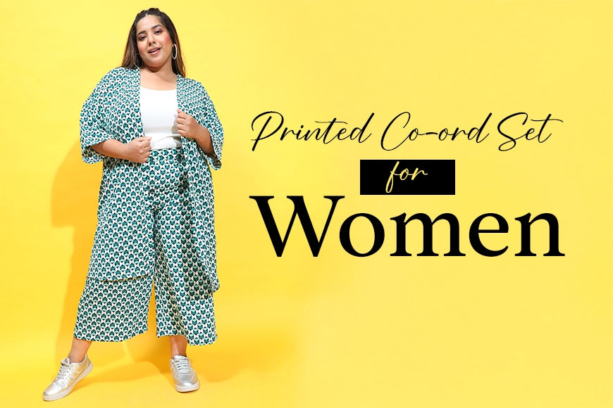 printed co-ord set for women