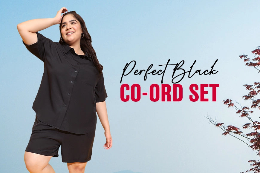 Perfect Black Co-ords Set & Dresses for Women