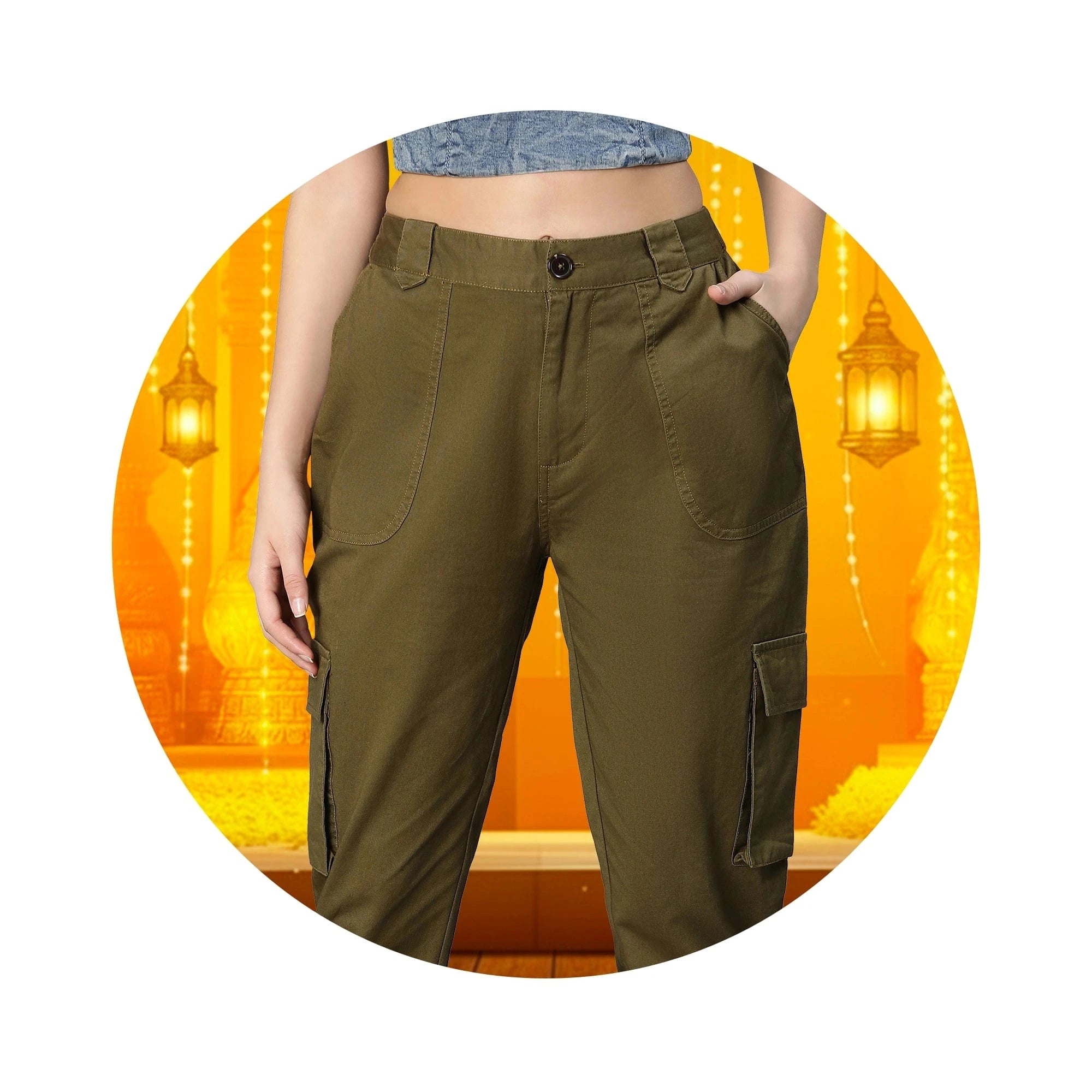 Alley Green Stripe Print Elasticated With Tie-Up String Women Shorts - oxolloxo