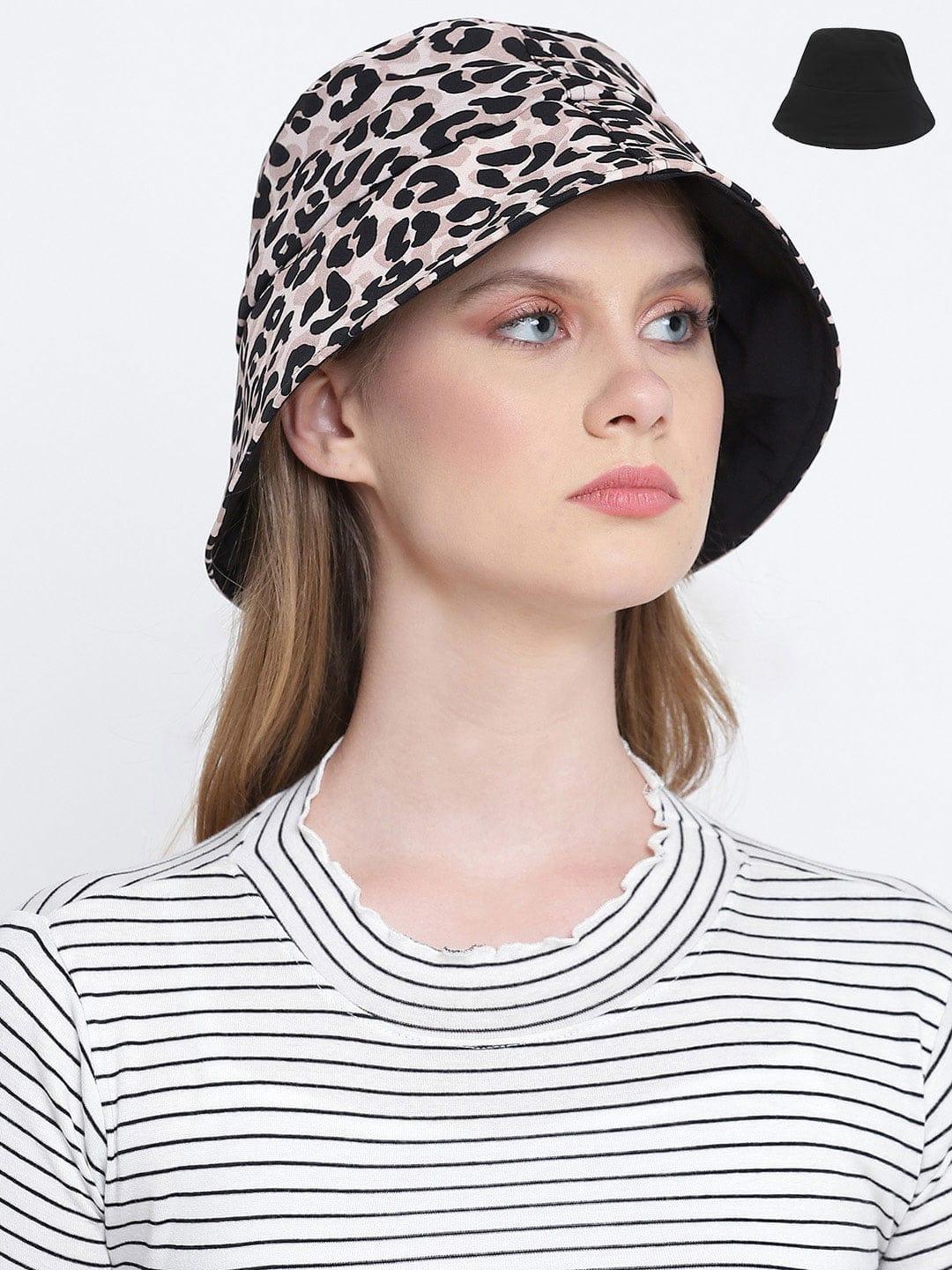 Squishy Soft Animal Printed Dual Color Reversible Women Hat