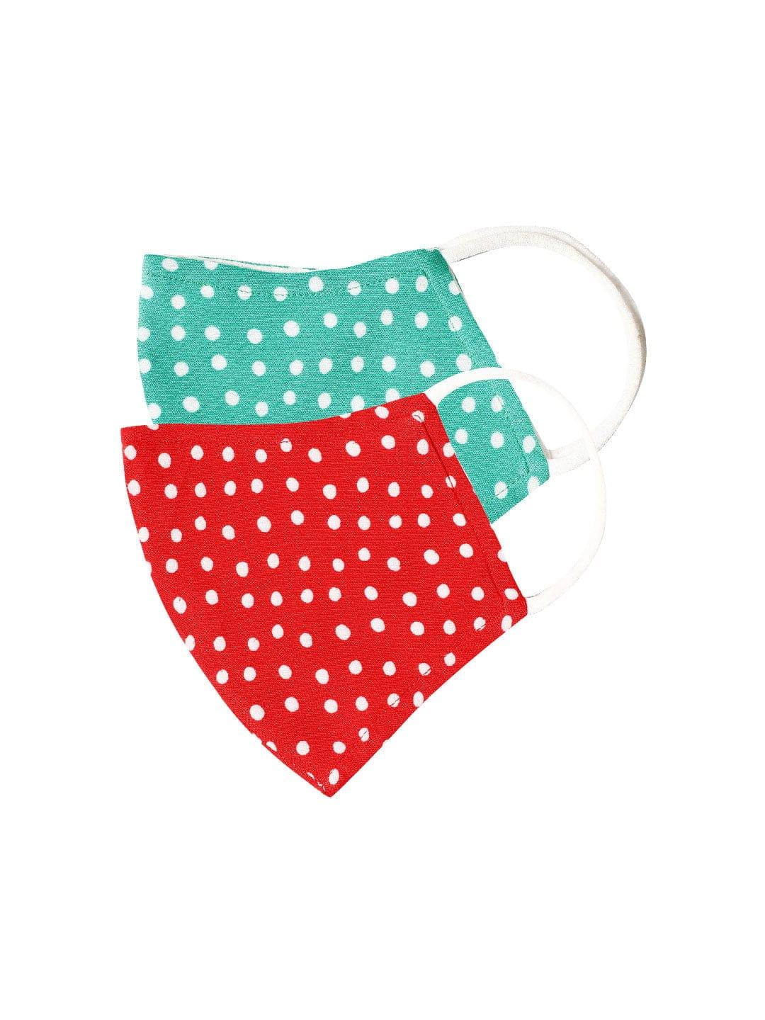 Polka Dot Printed Women Face Masks For Daily Use