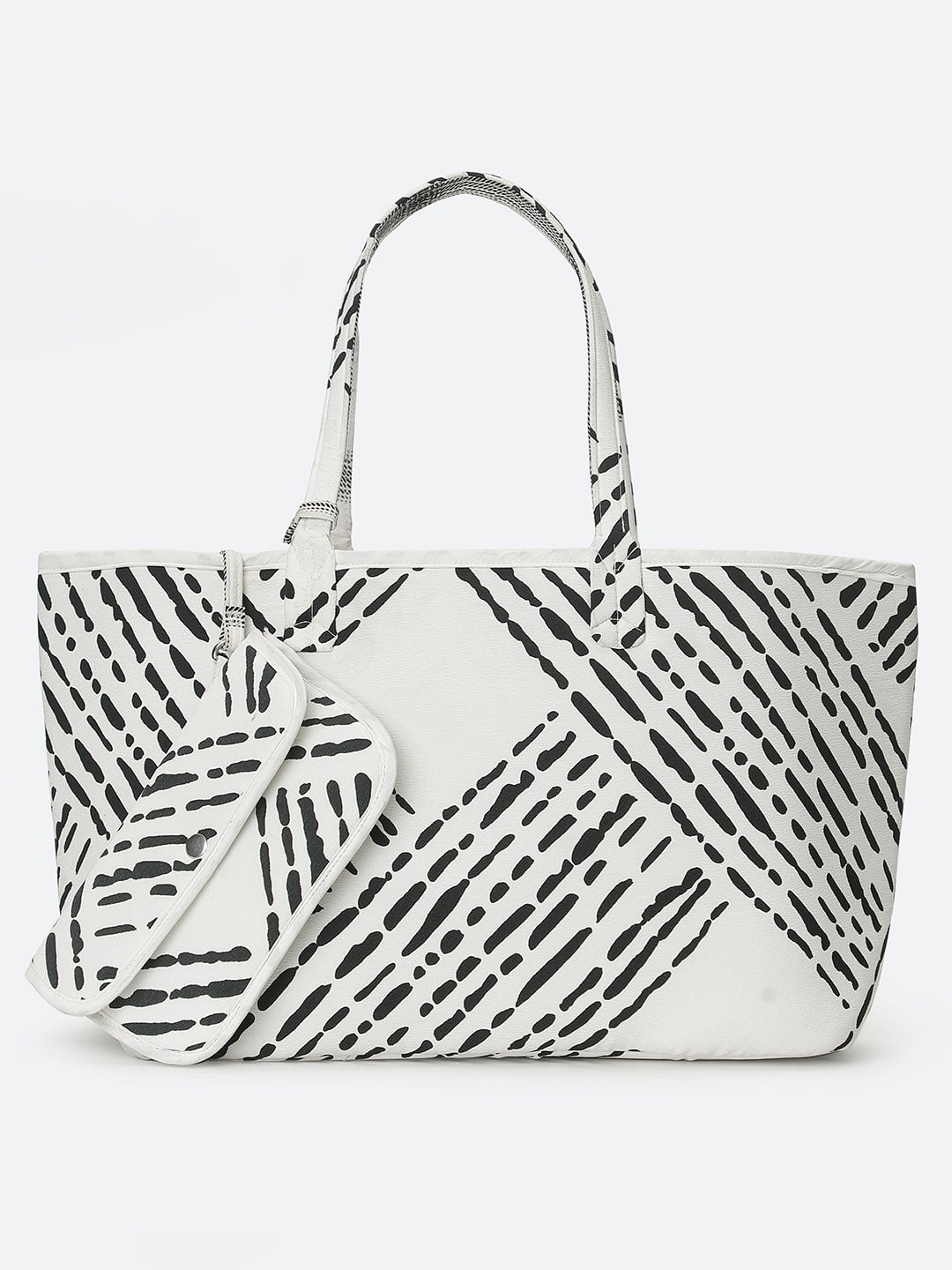 Monochrome Women Reversible Handbag For Timeless Style Today