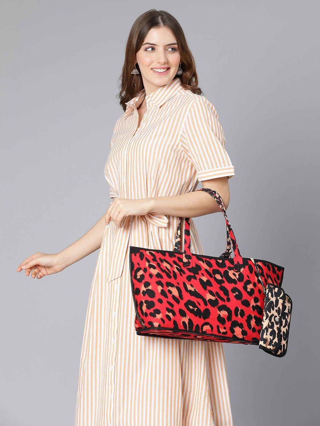 Animal Print Reversible Women Handbag For Stylish Look Now