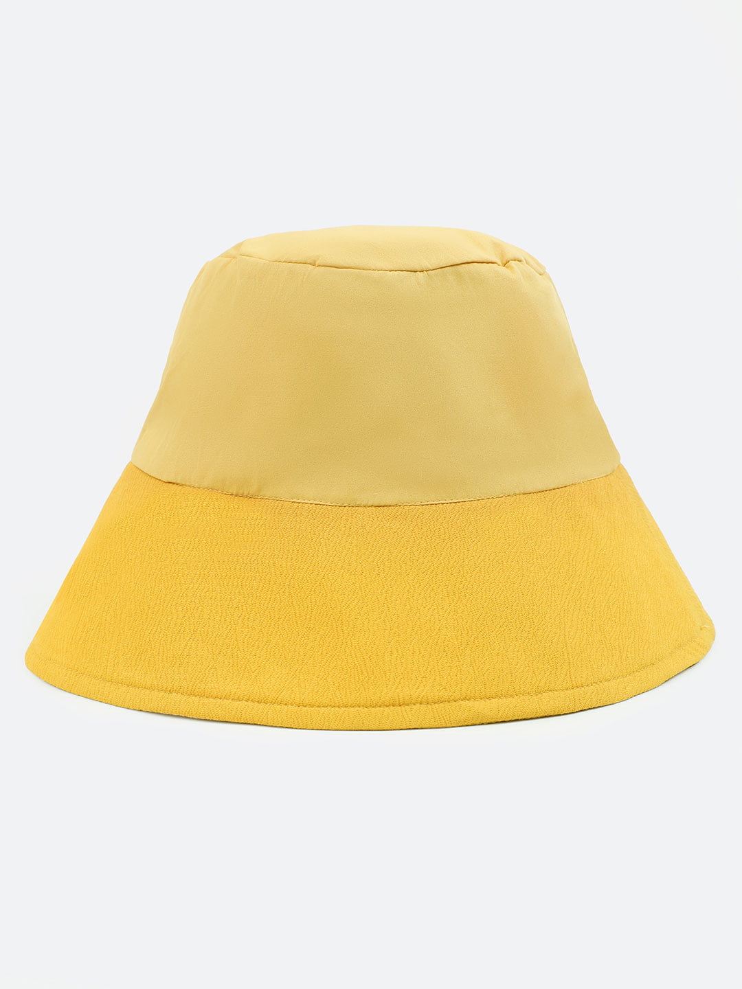 Yellow Women Cotton Bucket Hat For Bright Summer Days