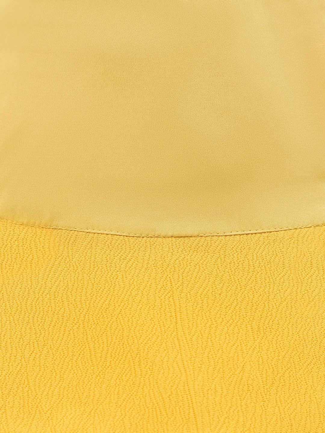 Yellow Women Cotton Bucket Hat For Bright Summer Days