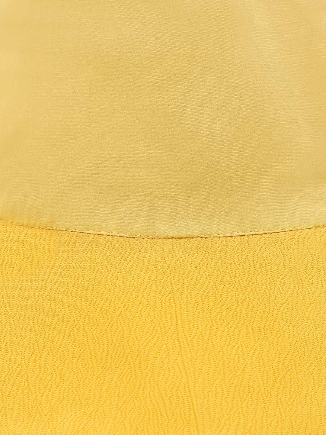 Yellow Women Cotton Bucket Hat For Bright Summer Days