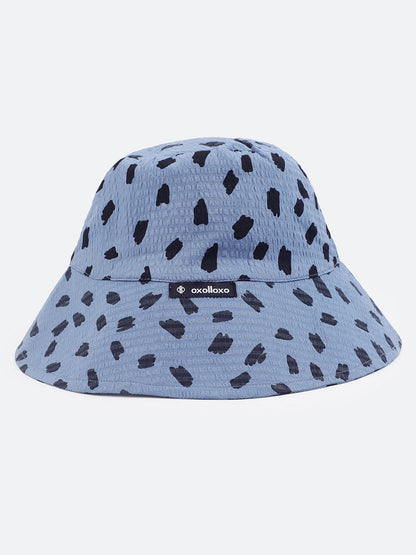 Light Blue Animal Print Women Bucket Hat For Fun