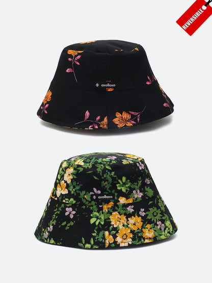 Made In Floral Printed Reversible Women Bucket Hat For Summer