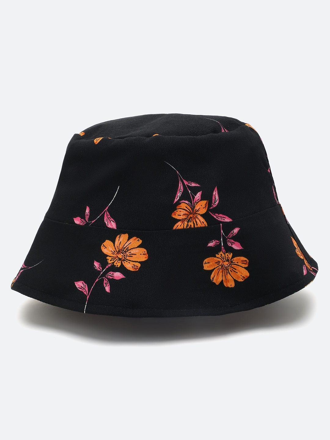 Made In Floral Printed Reversible Women Bucket Hat For Summer