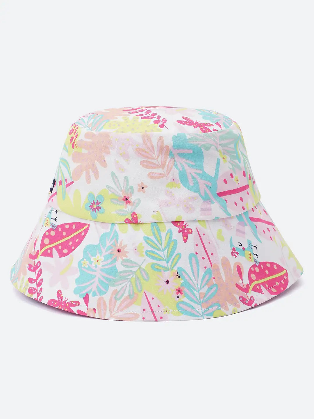 Natural Floral Print Reversible Women Bucket Hat For Style