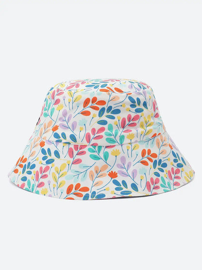 Prompted Floral Print Reversible Women Bucket Hat For Fun