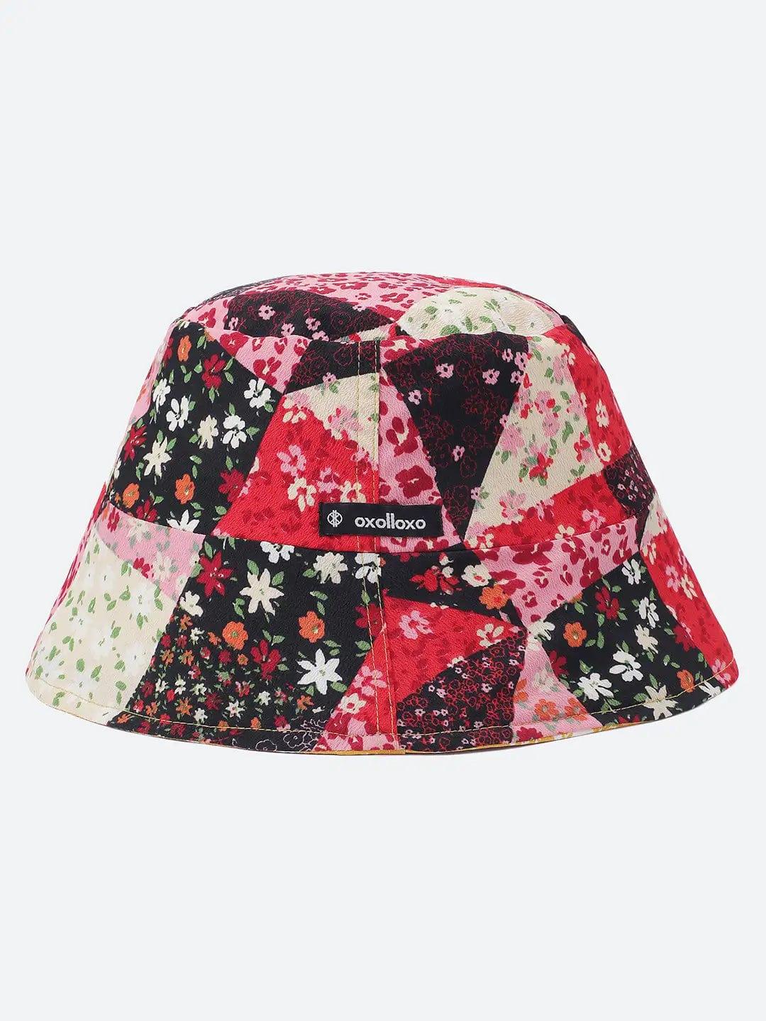 Stared Printed Reversible Women Bucket Hat For Colorful Look