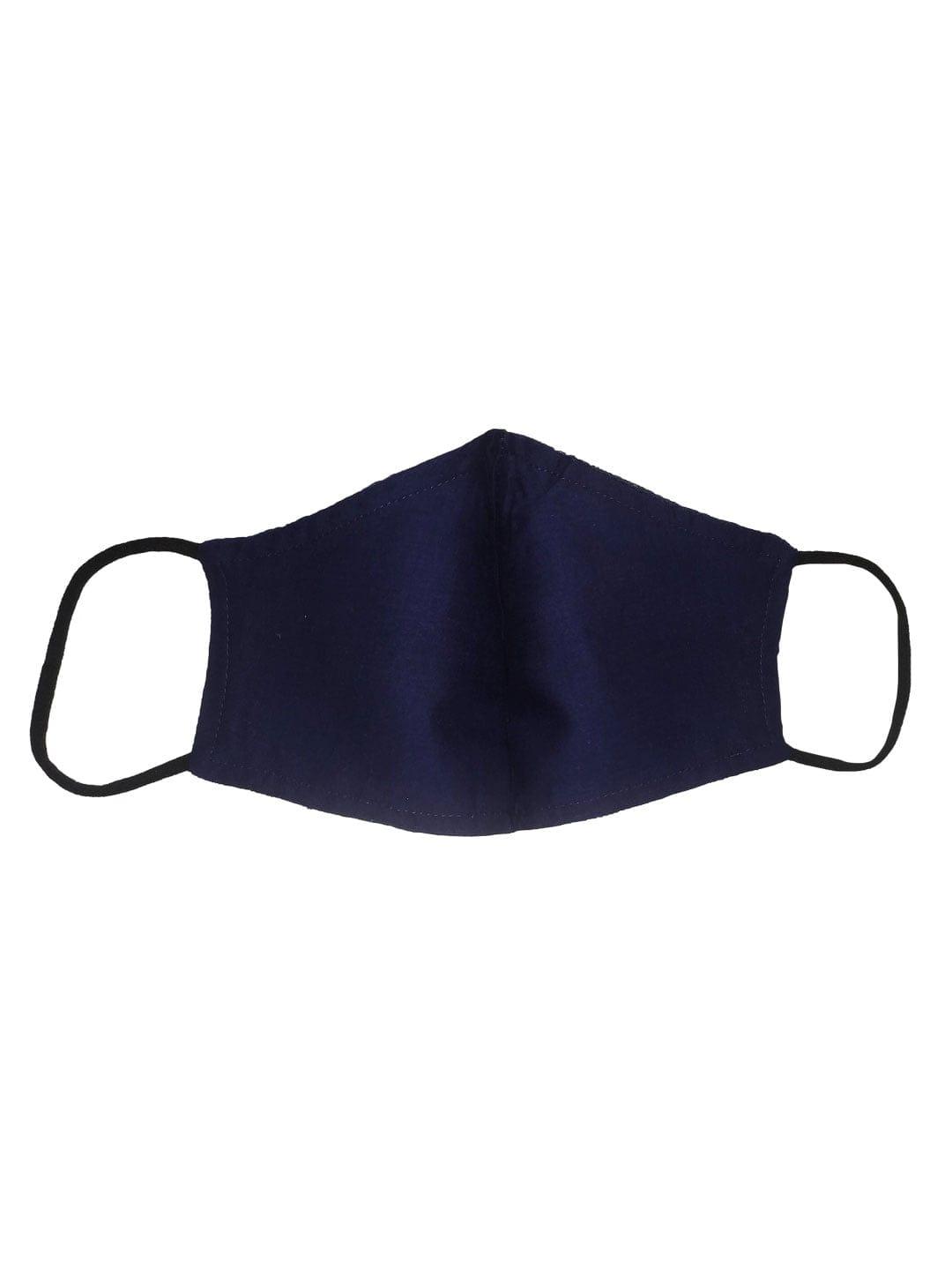 Maroon Blue Celeste 3 Layer Mask For Protection Now