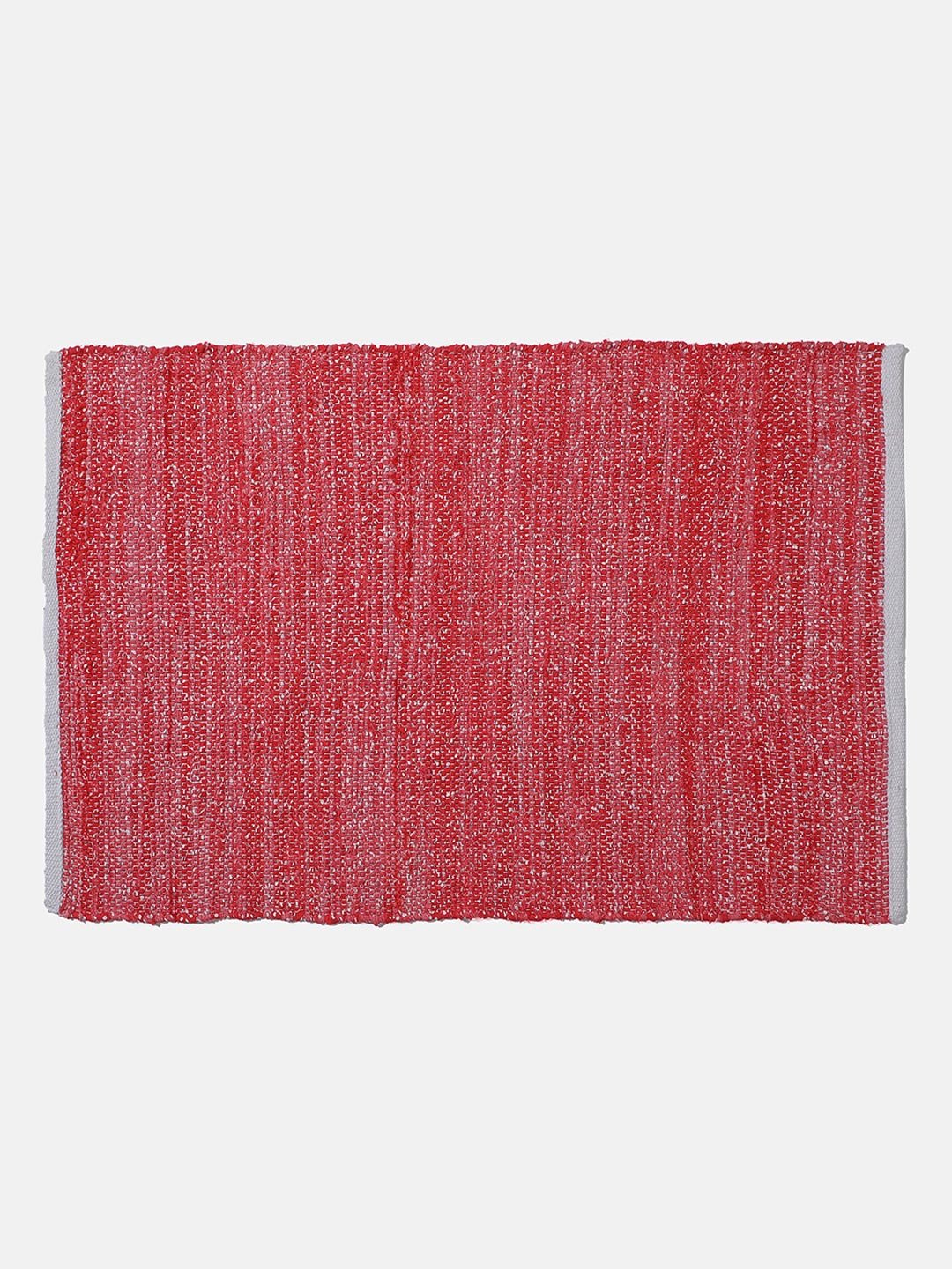 Red Woven Design Rectangle Shape Rug For Living Room