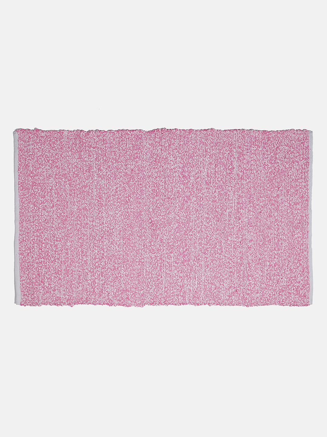 Classic Pink Woven Design Rectangle Shape Rug For Kids