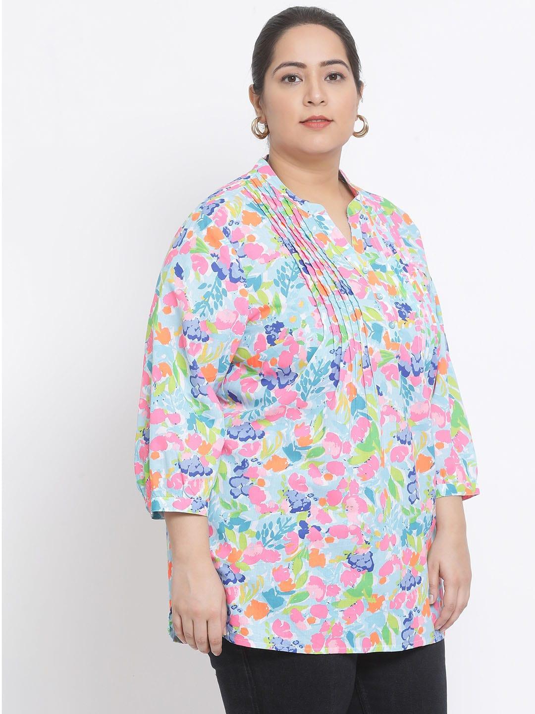 Neon Charismatic Plus Size Women Pluszi Tunic For Vibrant Style