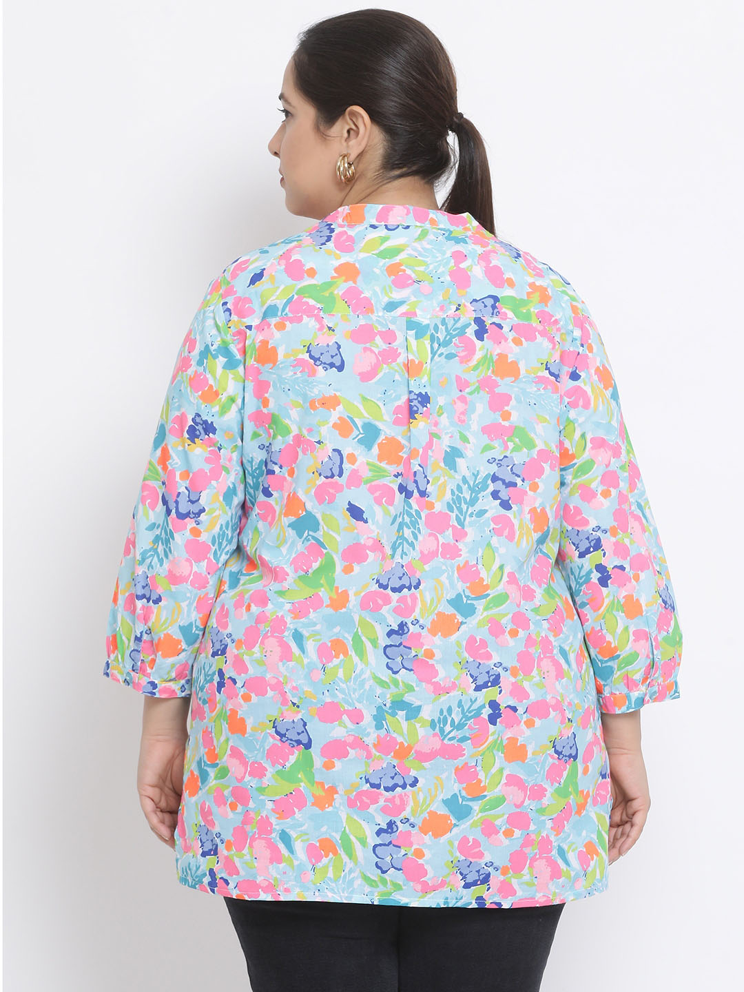 Neon Charismatic Plus Size Women Tunic For Vibrant Style