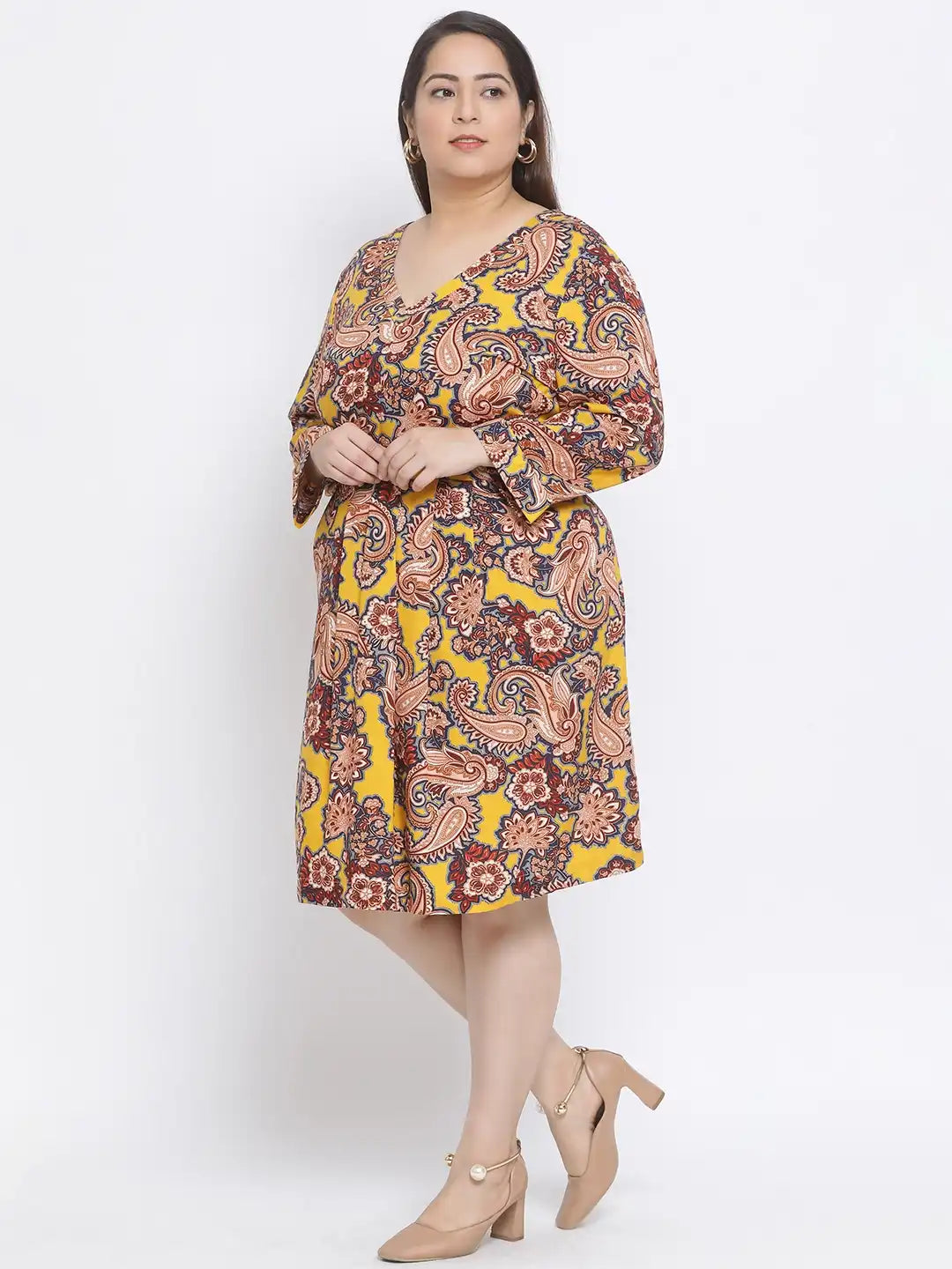 Floral Future Plus Size Women Dress For Spring Wear