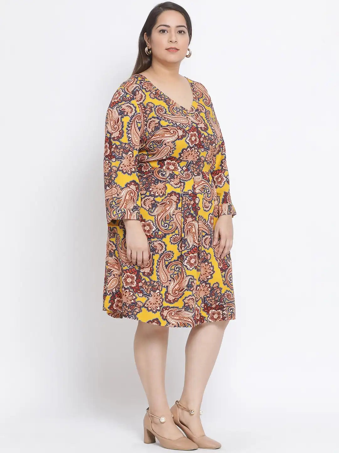 Floral Future Plus Size Women Dress For Spring Wear