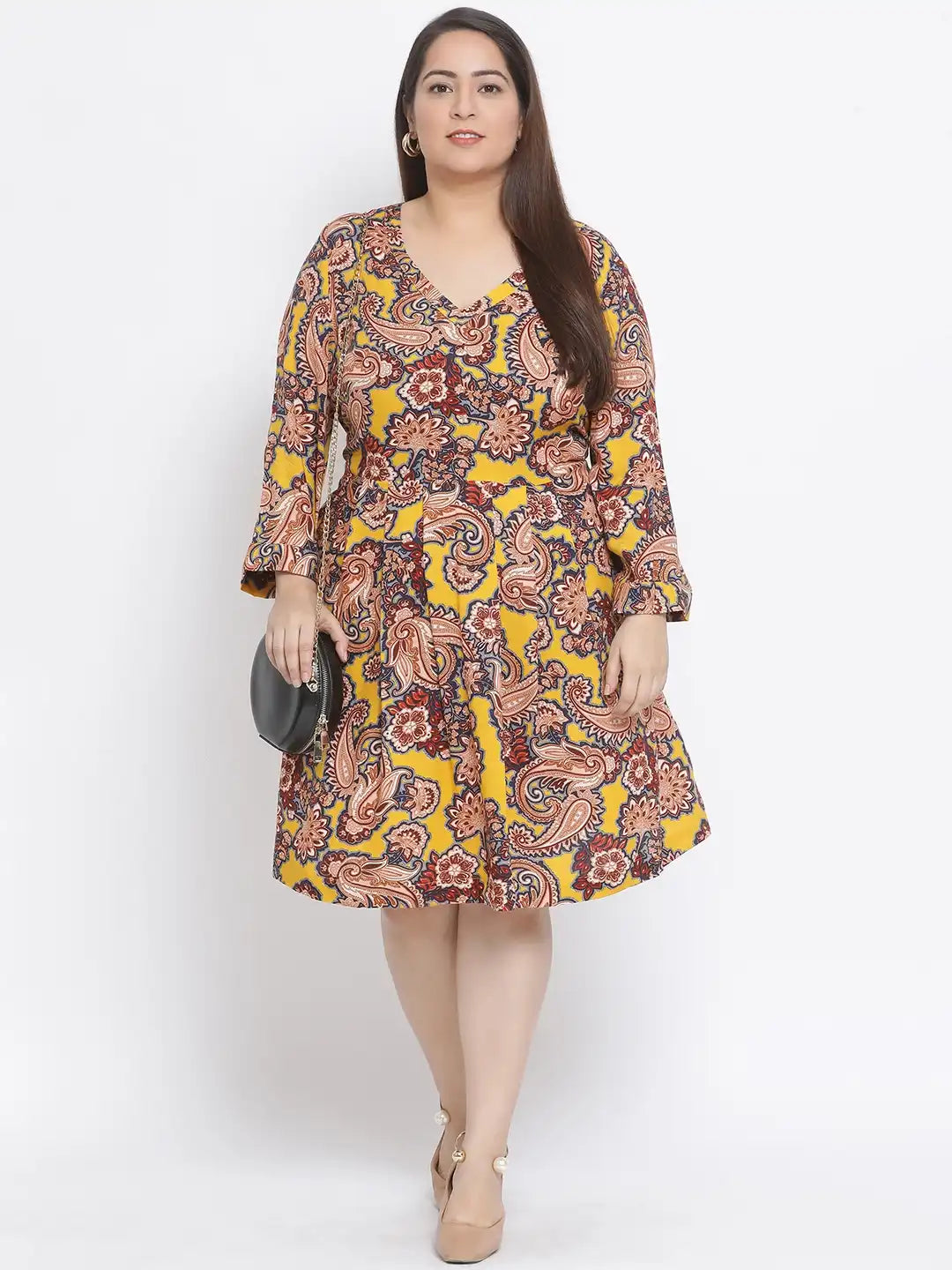 Floral Future Plus Size Women Dress For Spring Wear