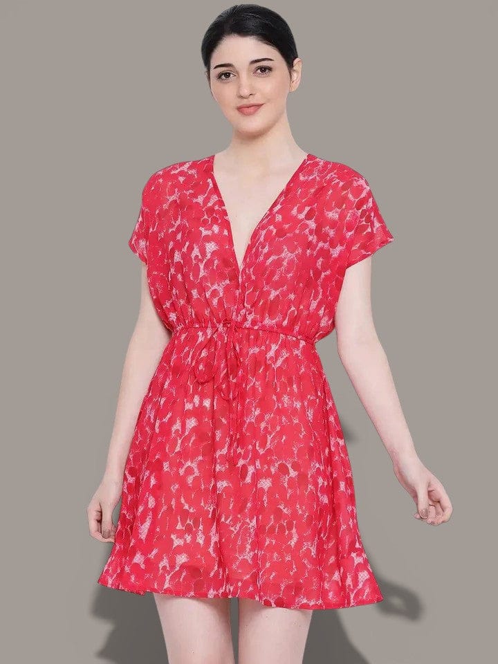 Women's Pink Stunning Print Kaftan