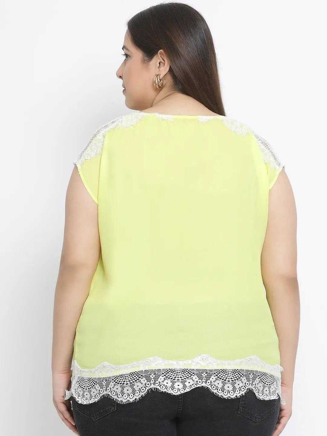 Sunshine Watch Lace Plus Size Women Top