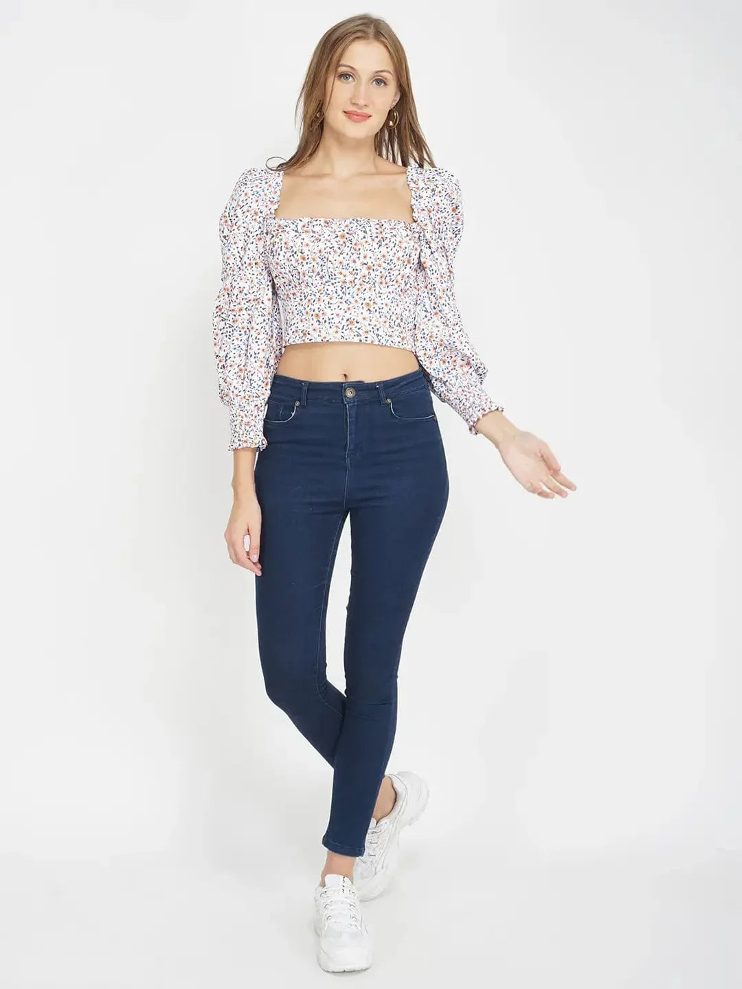 Floral Paradise Women'S Floral Crop Top - oxolloxo