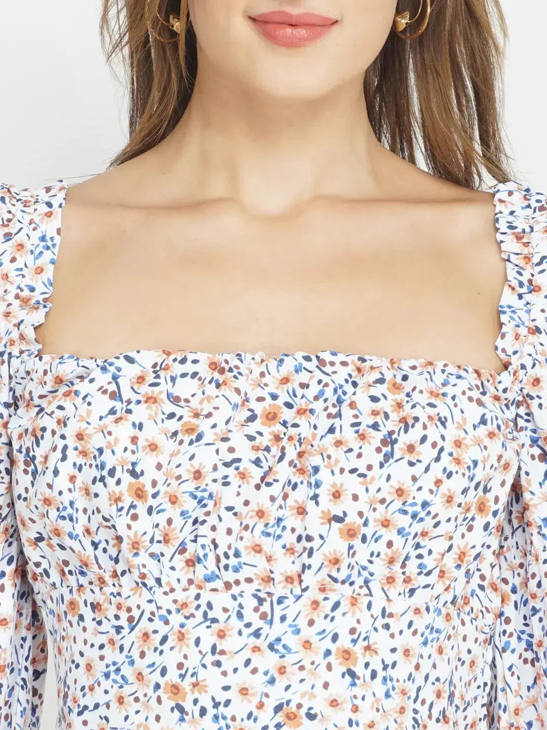 Floral Paradise Women'S Floral Crop Top - oxolloxo