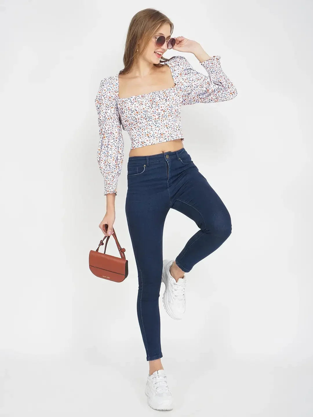 Floral Paradise Women'S Floral Crop Top - oxolloxo