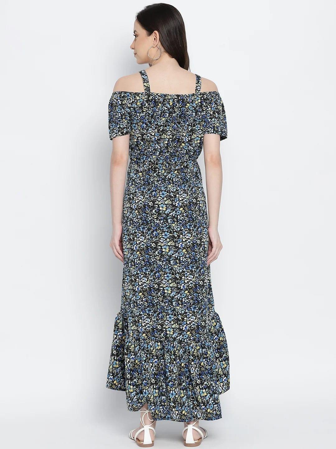 Endearing Sweet Posh Floral Printed Maternity Dress For Moms