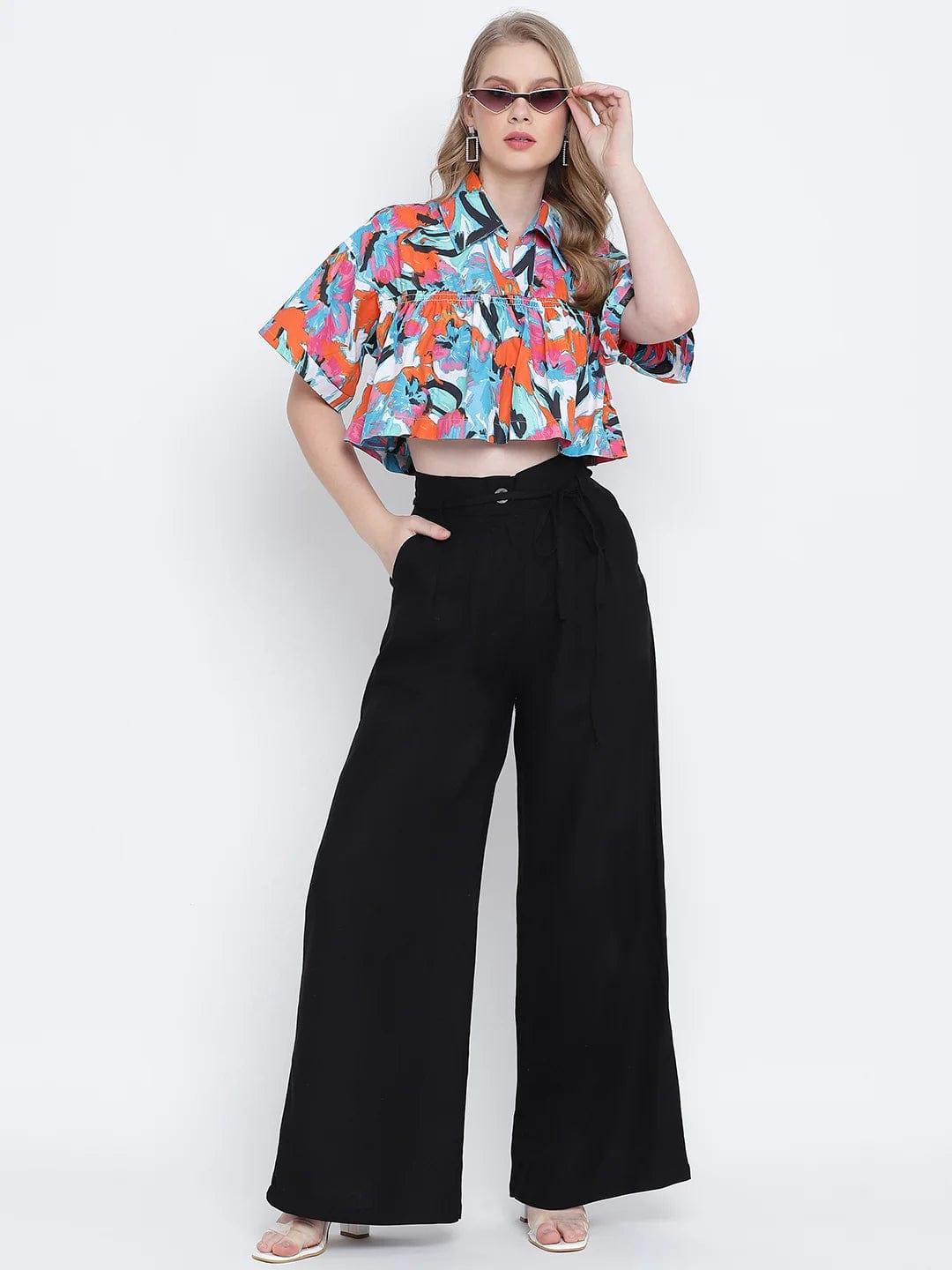 Radiant Black Casual Trousers Women Pant For Everyday Comfort