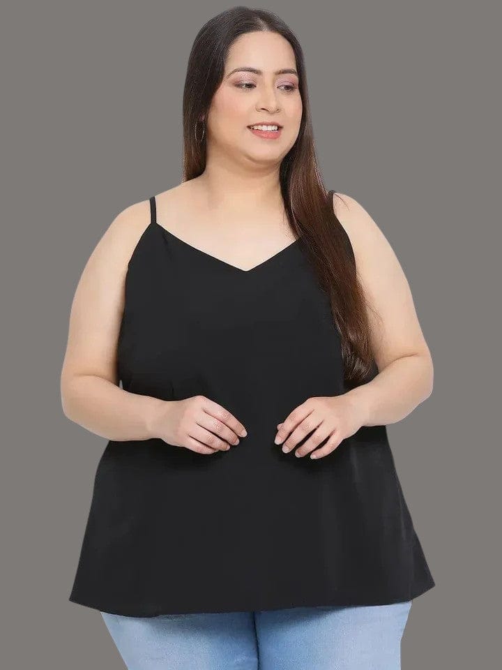 Plus Size Black Top
