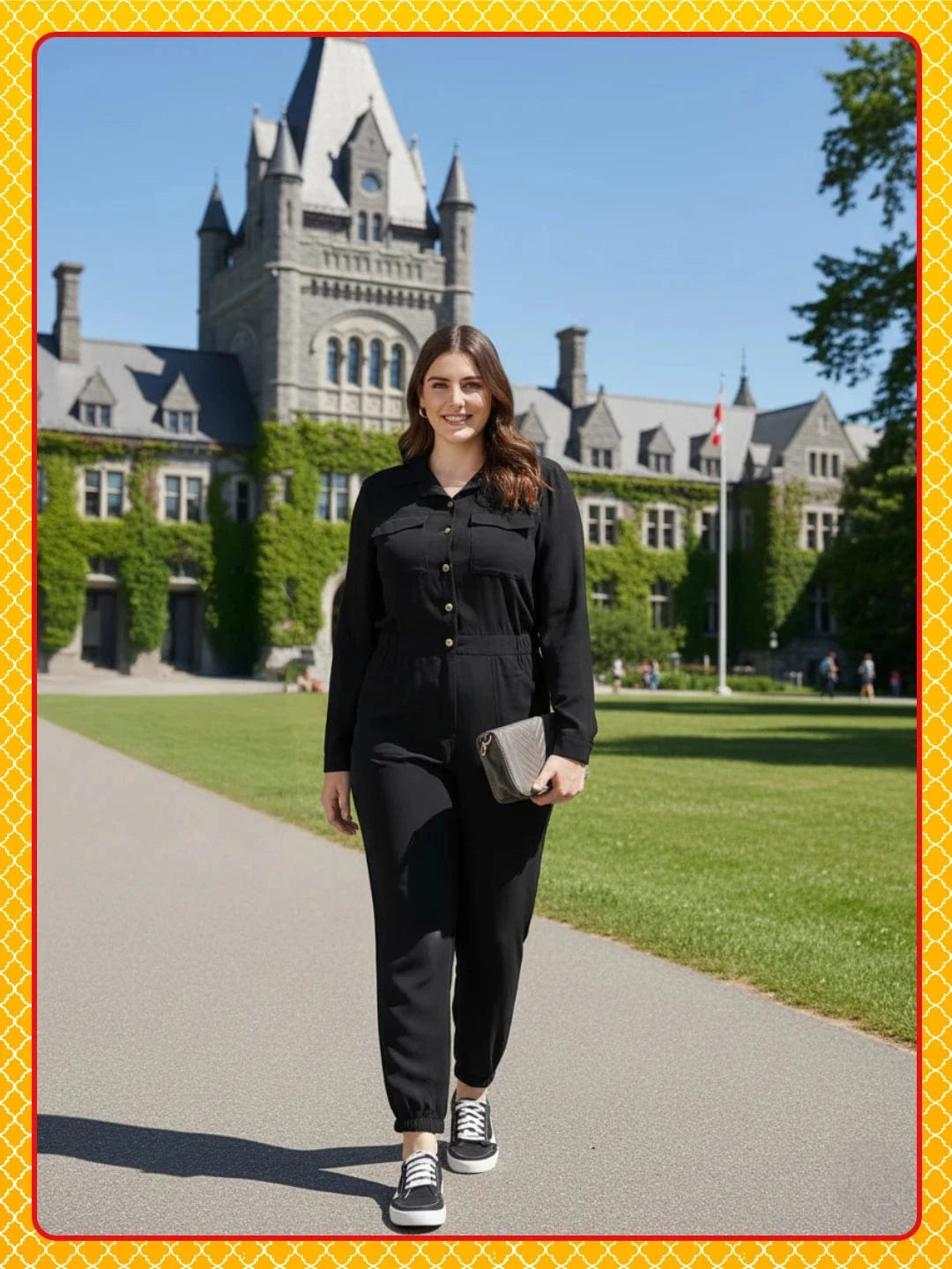On Trend Black Button-Down Women Jumpsuit
