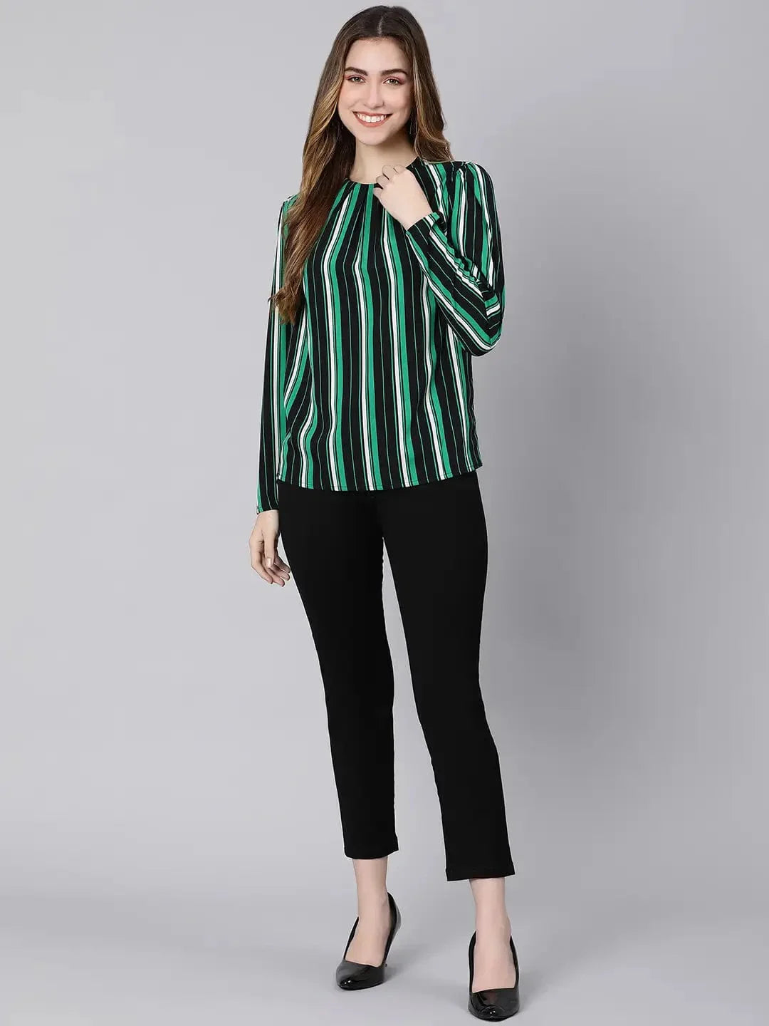 Stripes Fleek Multicolor Women Top - oxolloxo