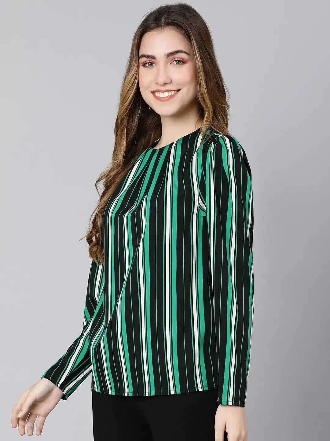 Stripes Fleek Multicolor Women Top - oxolloxo