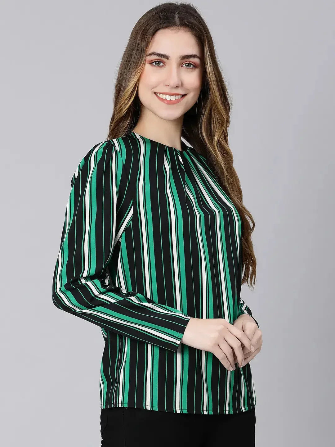 Stripes Fleek Multicolor Women Top - oxolloxo