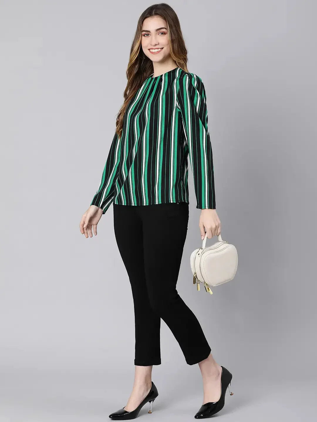 Stripes Fleek Multicolor Women Top - oxolloxo