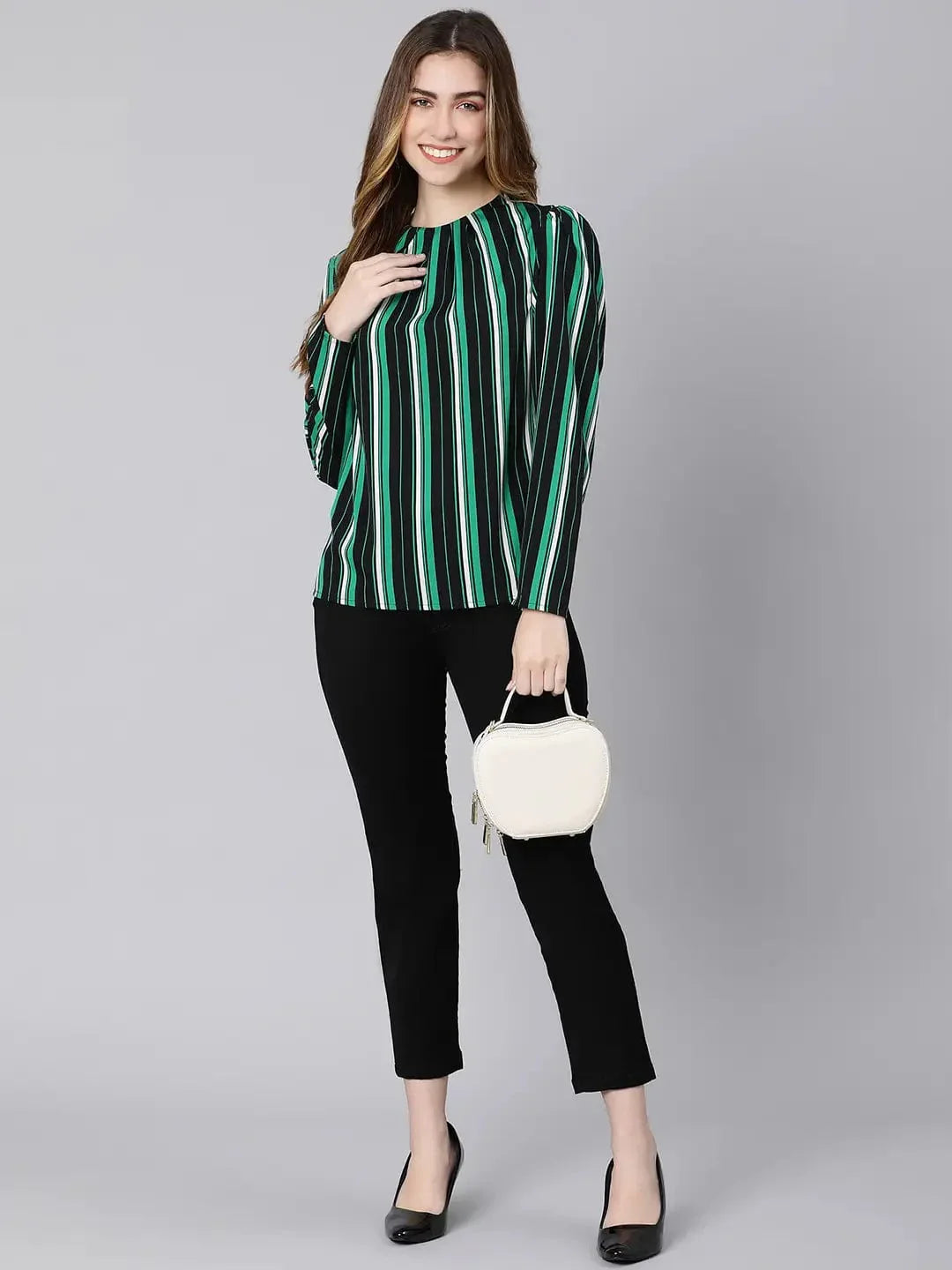 Stripes Fleek Multicolor Women Top - oxolloxo