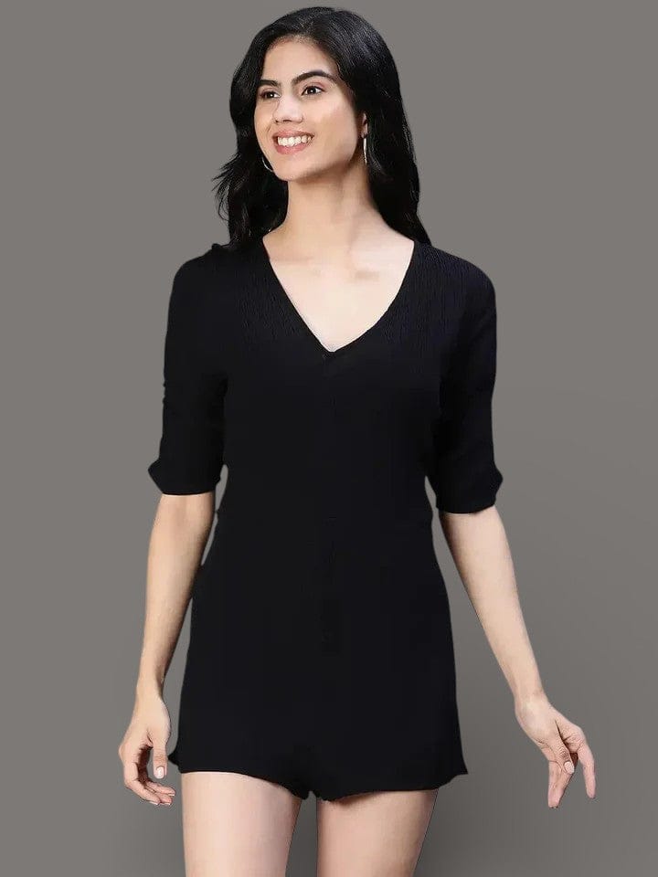 Women Black Playsuit
