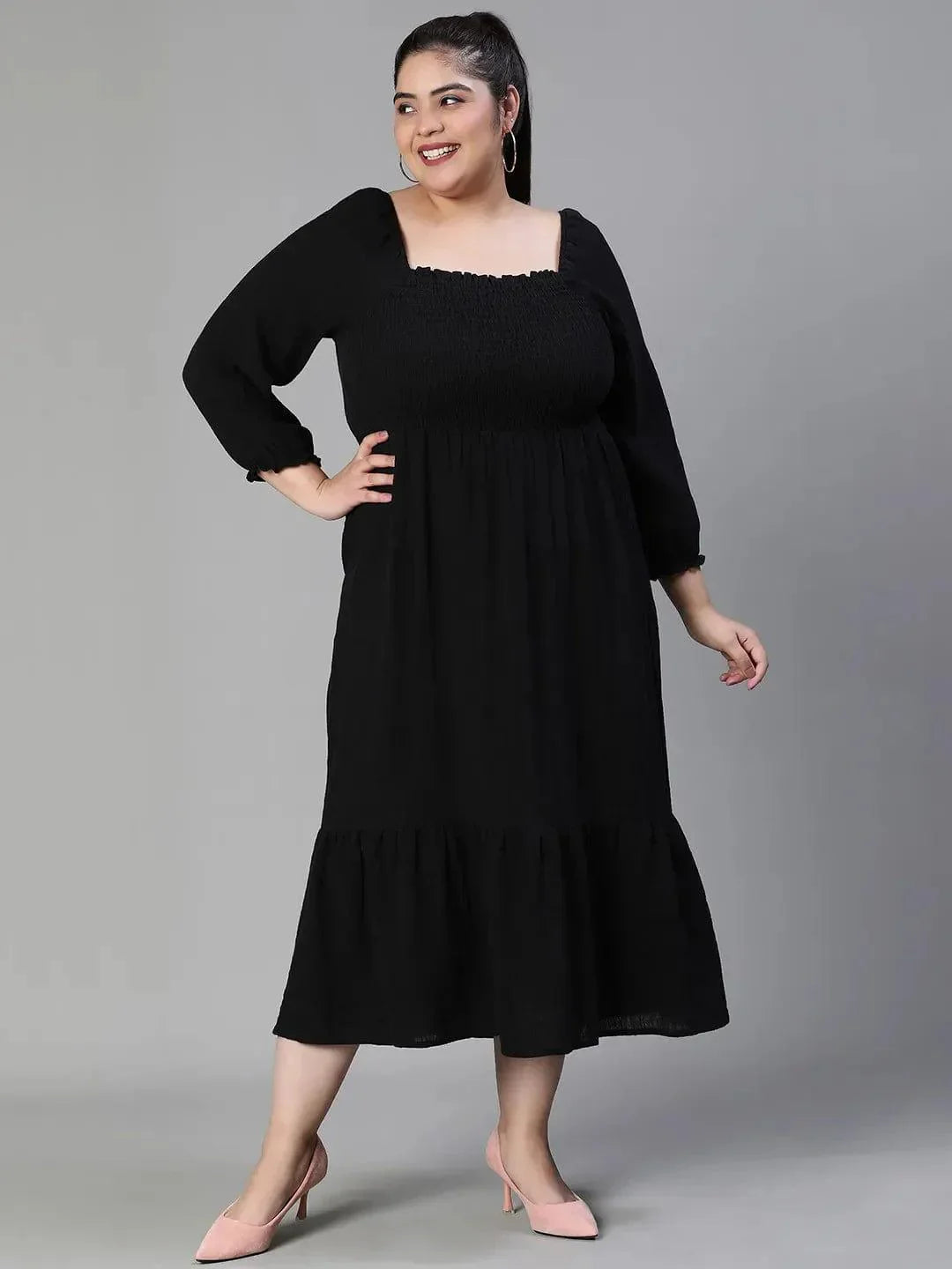 Women Plus Size Curvy Dresses Jumpsuits oxolloxo