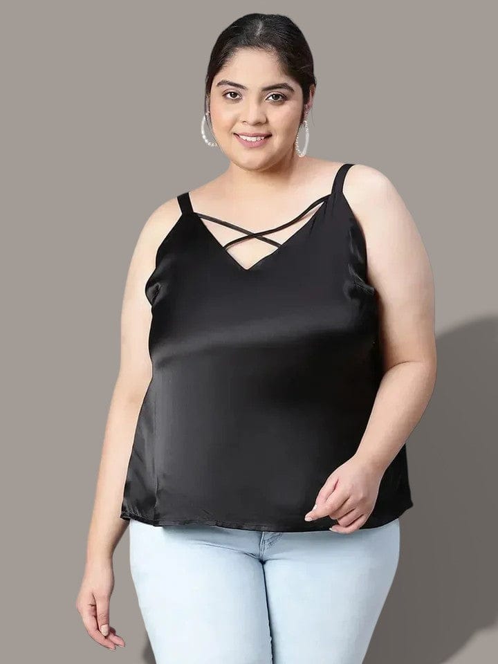 Plus Size Black Top