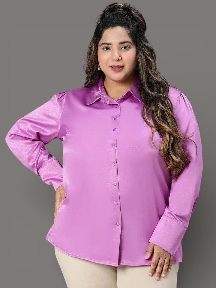 Plus Size Purple Shirt