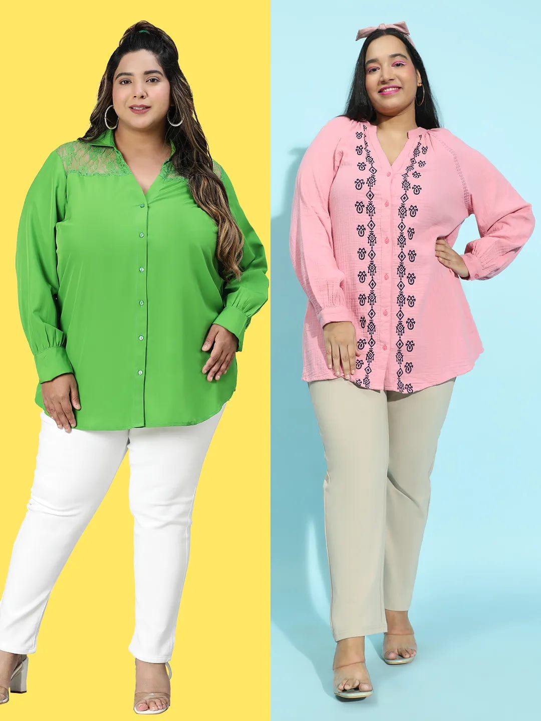 Effortless Style Combos: Plus-Size Tunic + Shirts