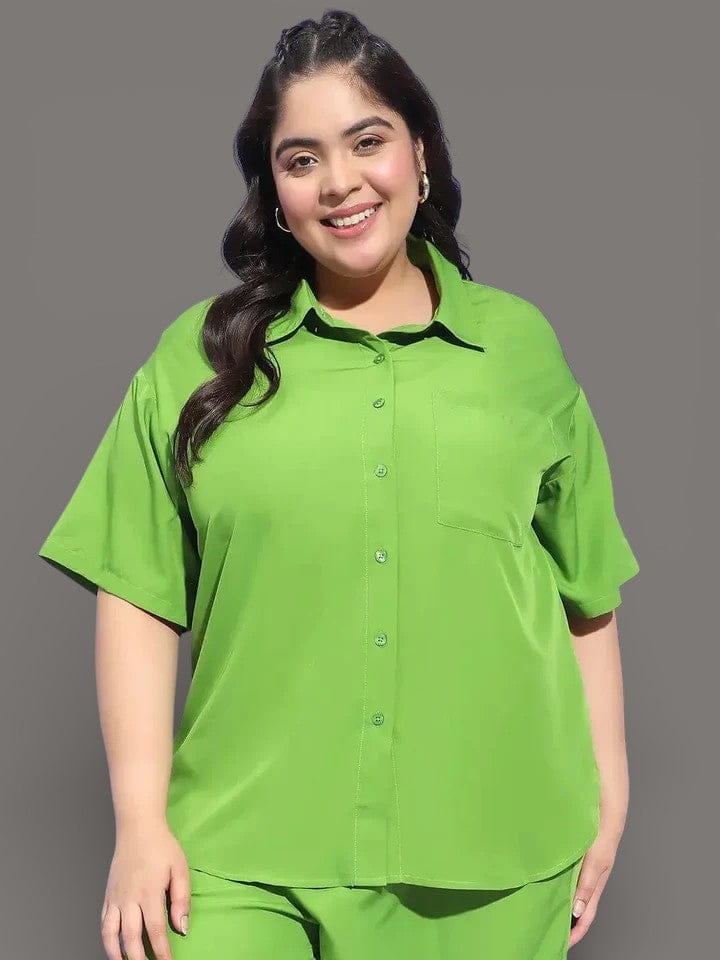 Plus Size Green Shirt