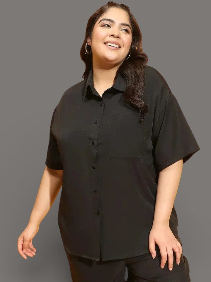 Plus Size Black Shirt