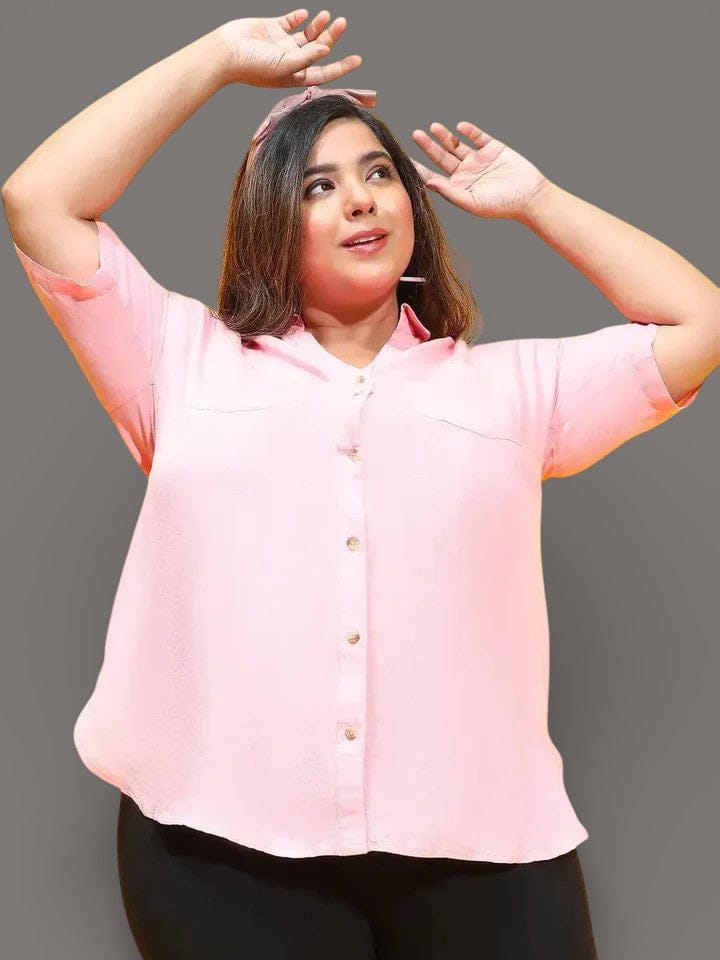 Plus Size Pink Shirt