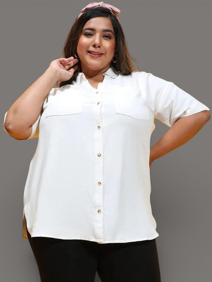 Plus Size White Shirt