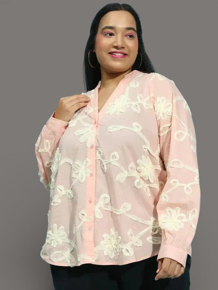 Plus Size Peach Shirt