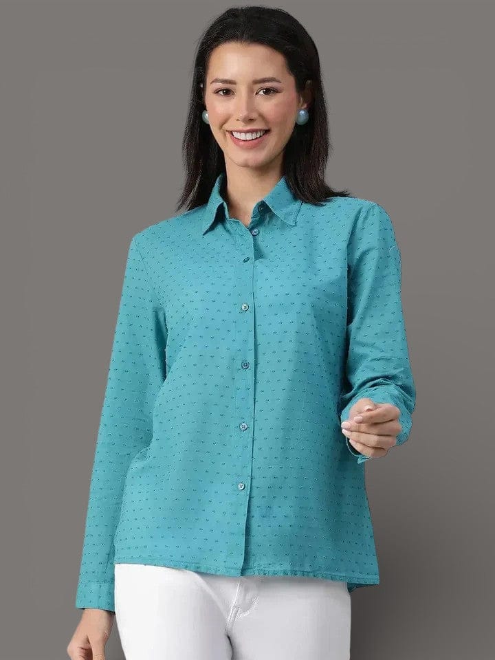 Women Teal Color Shirt