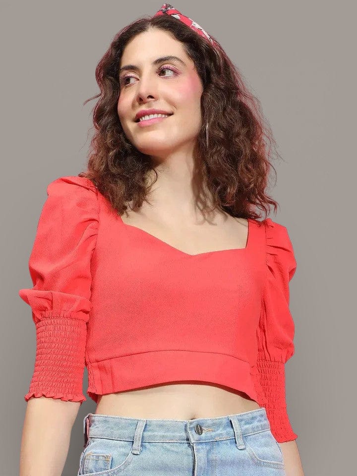 Red Crop Top